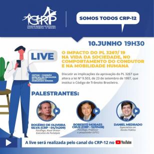 Live - Implicações do PL 3267 que altera o CTB