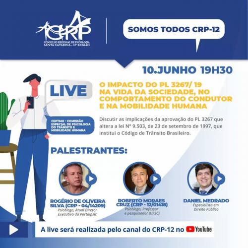 Live - Implicações do PL 3267 que altera o CTB